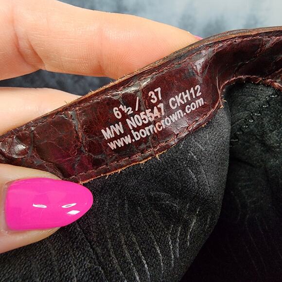 Born Crown Tall Leather Mahogany Riding Boots | Women's 6.5 - Picture 14 of 14